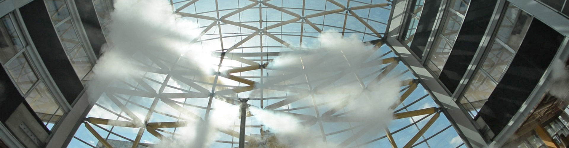 siron dry deluge testing news dry deluge test in an atrium at a european airport header